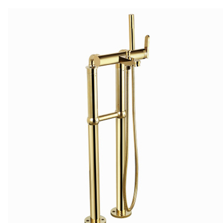 Vòi cao đặt sàn dùng cho bồn tắm và chậu chân đứng màu đen Miken MKVB-1016B - Image 3