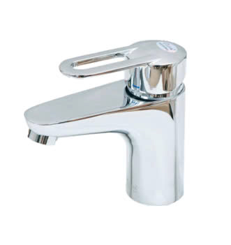 Vòi chậu 1 lỗ lavabo nóng lạnh Hàn Quốc Ecofa E-701 ( Tay rỗng)