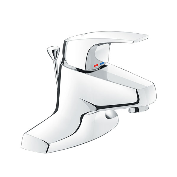 Vòi chậu lavabo 1 lỗ nóng lạnh Inax LFV-652SH - Image 4