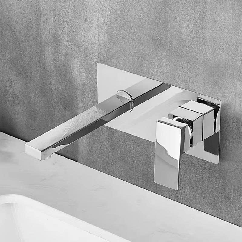 Vòi chậu lavabo âm tường mạ vàng MKV-017G - Image 4