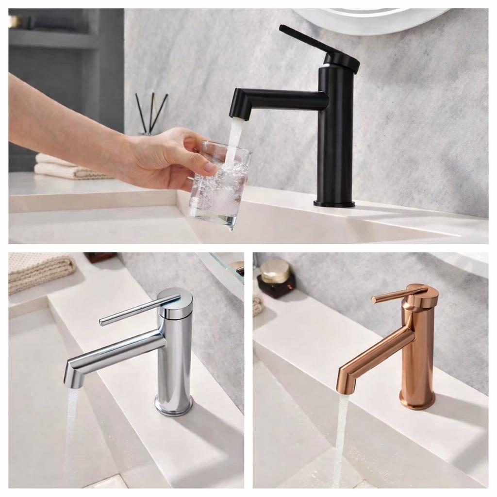 Vòi chậu lavabo âm tường màu chrome Miken MKV-600006 - Image 4