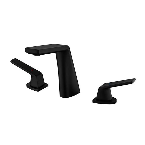 Vòi chậu lavabo âm tường màu đen Miken MKV-600002B - Image 5