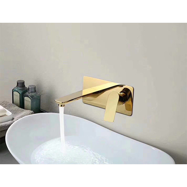 Vòi chậu lavabo âm tường màu đen Miken MKV-600009B - Image 4
