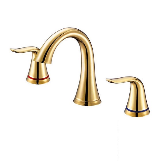 Vòi chậu lavabo âm tường màu vàng Miken MKV-600003GB ( Bóng hoặc mờ) - Image 5