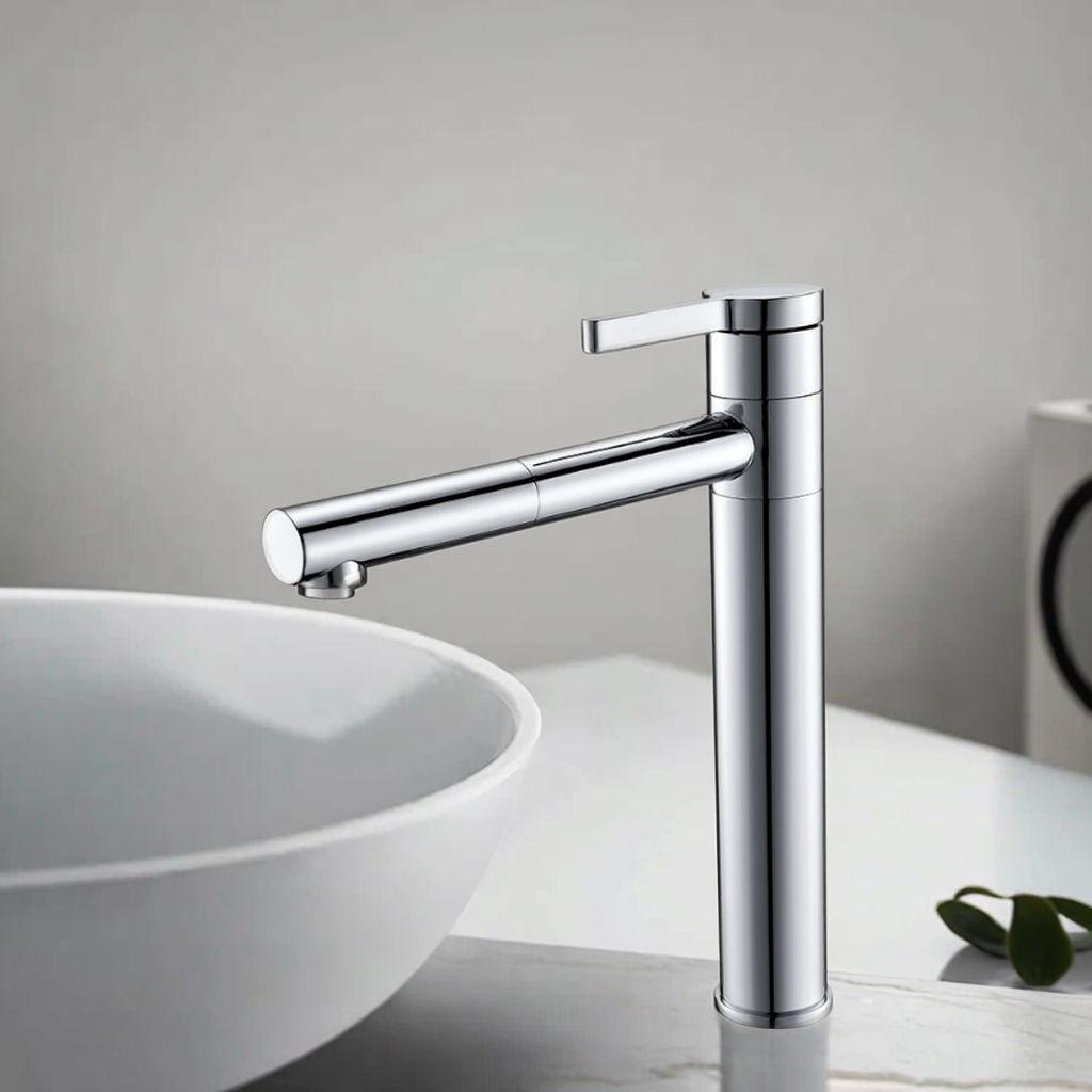 Vòi chậu lavabo âm tường màu vàng Miken MKV-600004G ( Bóng hoặc mờ) - Image 3