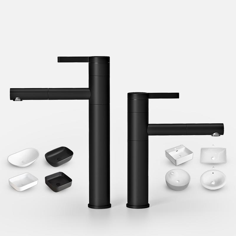 Vòi chậu lavabo âm tường màu vàng Miken MKV-600004G ( Bóng hoặc mờ) - Image 5
