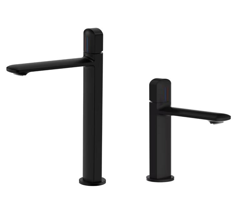 Vòi chậu lavabo âm tường màu vàng Miken MKV-600006GB - Image 4