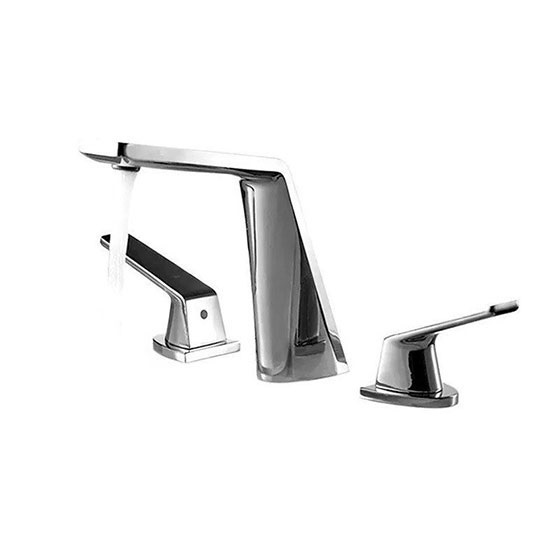Vòi chậu lavabo âm tường màu vàng Miken MKV-600006GB - Image 6