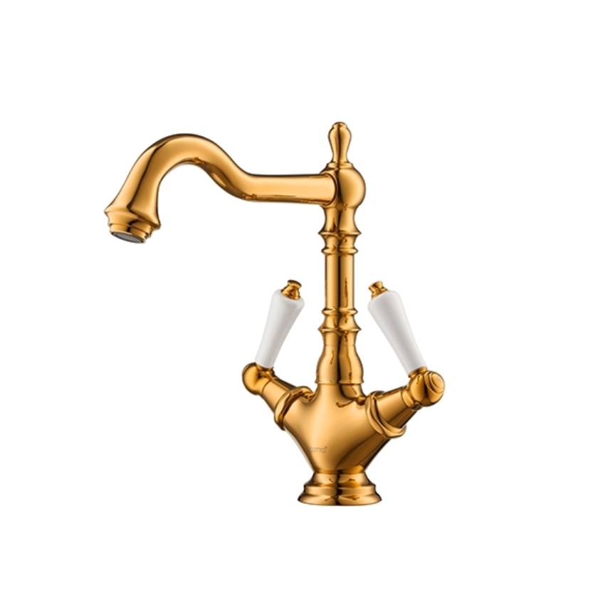 Vòi chậu lavabo Cotto CT202AY (Cao 325mm-nóng lạnh) - Image 4