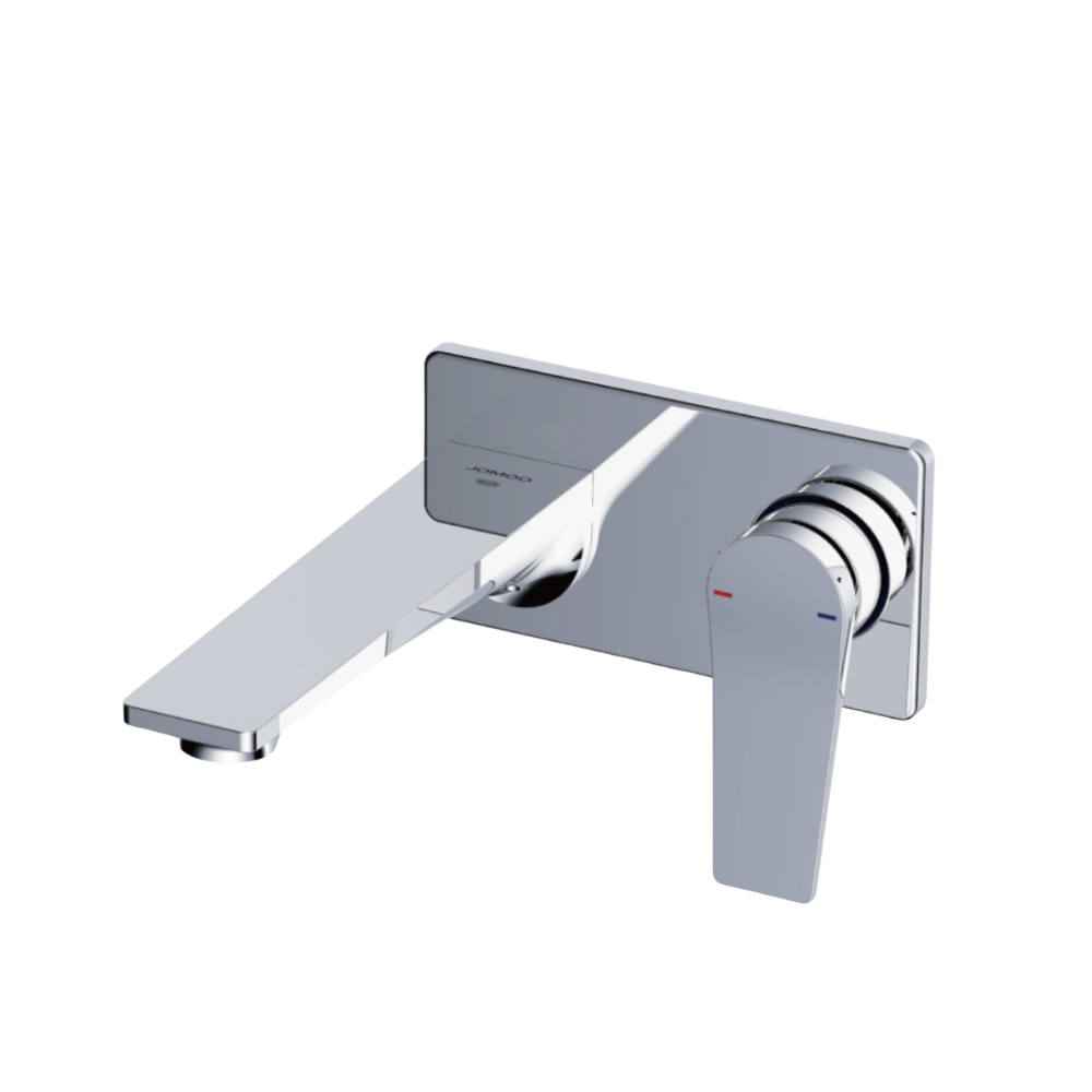 Vòi chậu lavabo gắn tường nóng lạnh màu xám JOMOO 32414-681_HAS-Z - Image 4