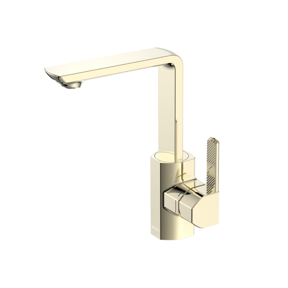 Vòi chậu lavabo gắn tường nóng lạnh màu xám JOMOO P22069-670_HBS-Z - Image 6