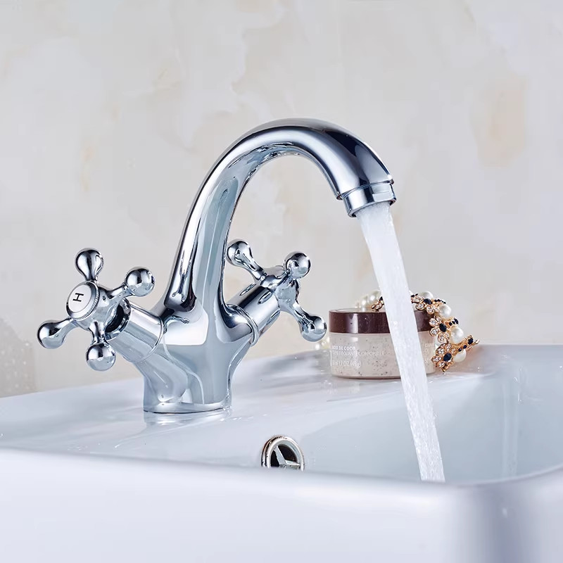 Vòi chậu lavabo kiểu dáng mới mạ màu đen Miken MK-729718B - Image 6