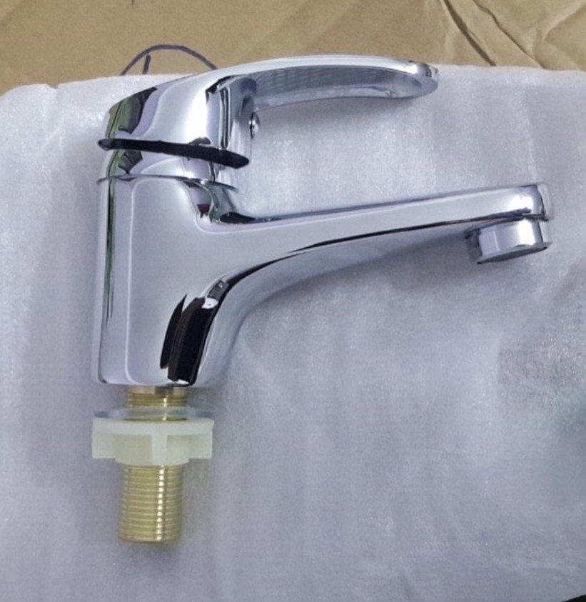Vòi chậu lavabo mạ đen hoặc mạ màu trắng giá rẻ HM-210306BW ( 20cm và 30cm) - Image 6