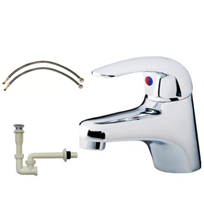 Vòi chậu lavabo mạ đen tay vàng giá rẻ HM-210308BG (18cm và 30cm) - Image 4