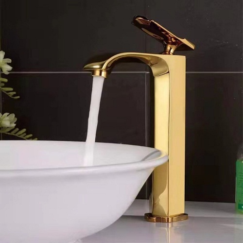 Vòi chậu lavabo mạ màu đồng MK-2013GM - Image 6