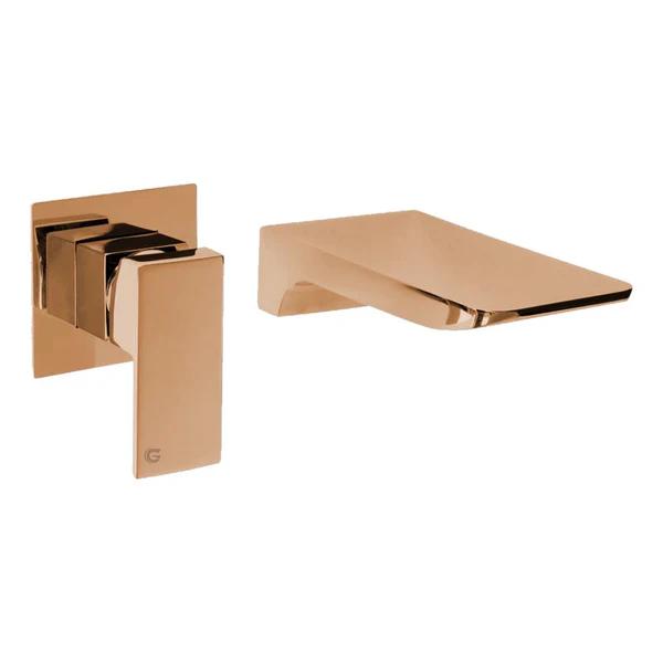 Vòi chậu lavabo mạ màu hồng vàng Rose Gold Miken MK-0912RG - Image 6