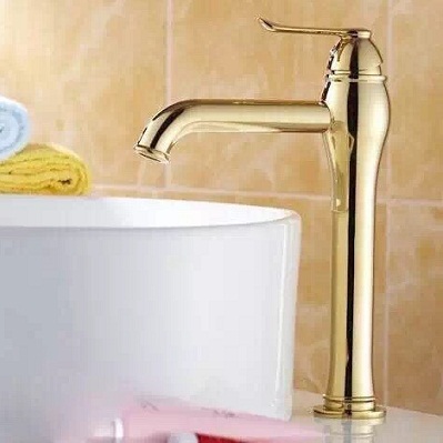 Vòi chậu lavabo mạ màu vàng MK-380G - Image 6