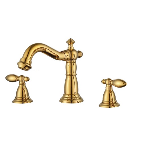 Vòi chậu lavabo mạ vàng Daelim 04 - Image 6