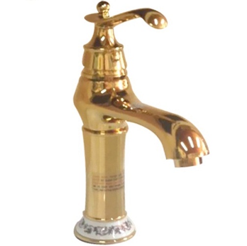 Vòi chậu lavabo mạ vàng HCG HM-016 Gold - Image 4