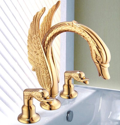 Vòi chậu lavabo mạ vàng HM-1231 (Đặt hàng từ 10-25 ngày) - Image 6
