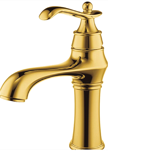 Vòi chậu lavabo mạ vàng HM-1234 (Đặt hàng từ 10-25 ngày) - Image 5