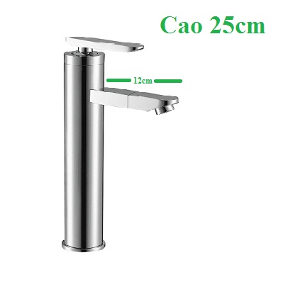 Vòi chậu lavabo Miken MKV-2500 (25cm- Đủ xi phông)