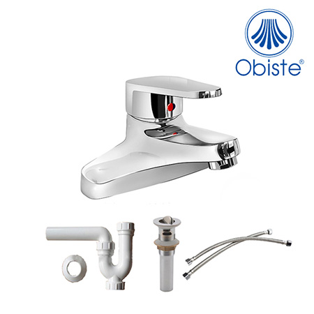Vòi chậu lavabo nóng lạnh 1 lỗ Obiste OB201 - Image 4