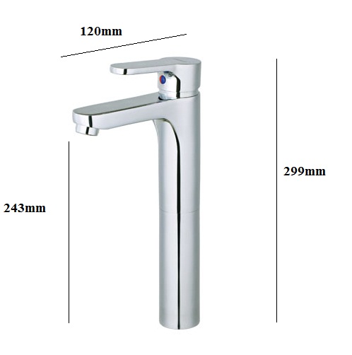 Vòi chậu lavabo nóng lạnh Caesar B150CP (Đã bao gồm xi phông cần giật) - Image 6