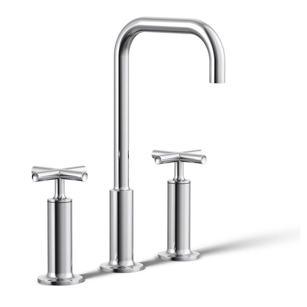 Vòi chậu lavabo nóng lạnh Fairfax K-8657T-B-CP - Image 3