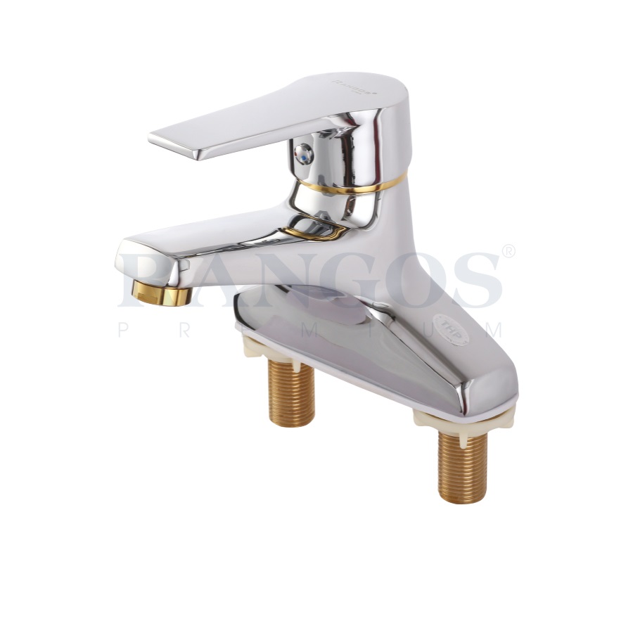Vòi chậu lavabo nóng lạnh gắn chậu Rangos RG-01V1 - Image 4