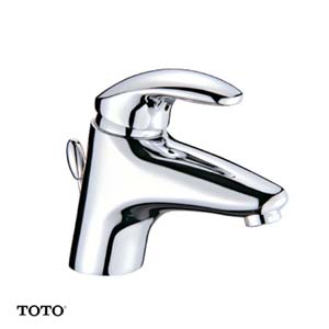 Vòi chậu lavabo nóng lạnh gắn tường màu đen Toto TLG01311BB - Image 4