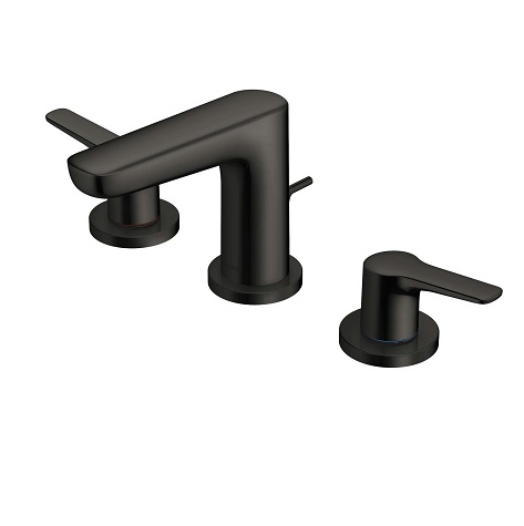 Vòi chậu lavabo nóng lạnh gắn tường màu đen Toto TLG07308BB - Image 5