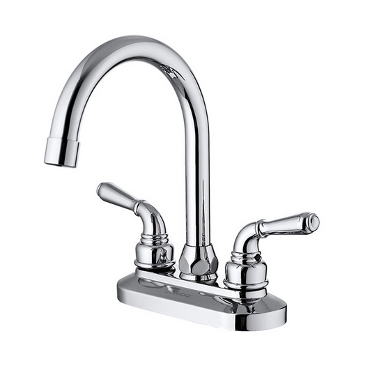 Vòi chậu lavabo nóng lạnh gắn tường màu xám JOMOO P32303-456_HBS-Z - Image 6