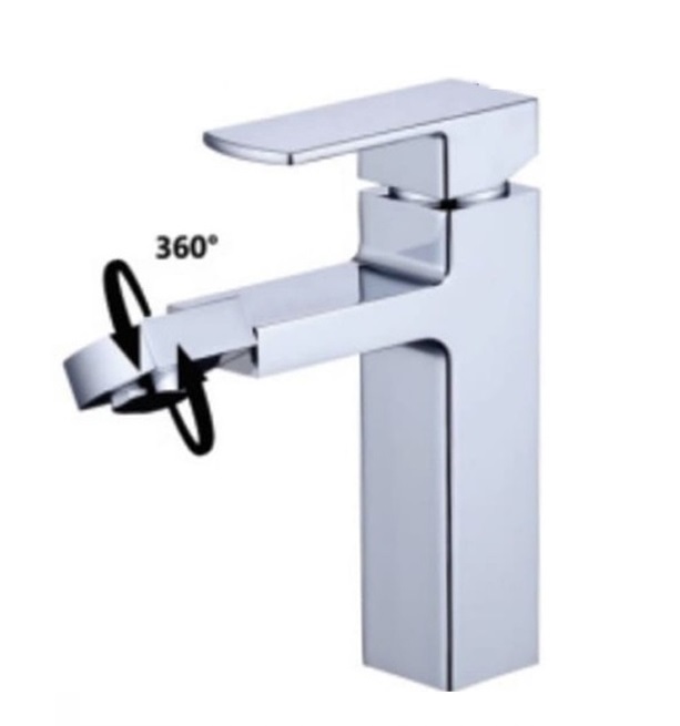 Vòi chậu lavabo nóng lạnh Hàn Quốc Ecofa E-401 ( Cao 25cm) - Image 6