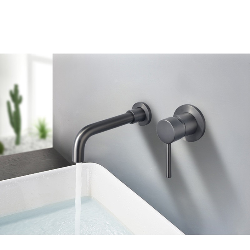 Vòi chậu lavabo nóng lạnh mạ Crom Miken MK-0912W - Image 3