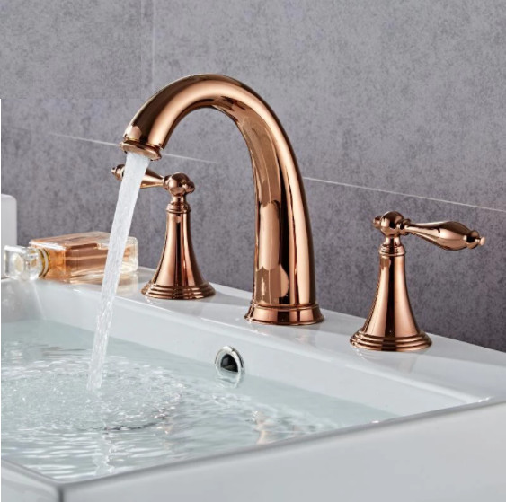 Vòi chậu lavabo nóng lạnh mạ Crom Miken MK-A44001W - Image 3