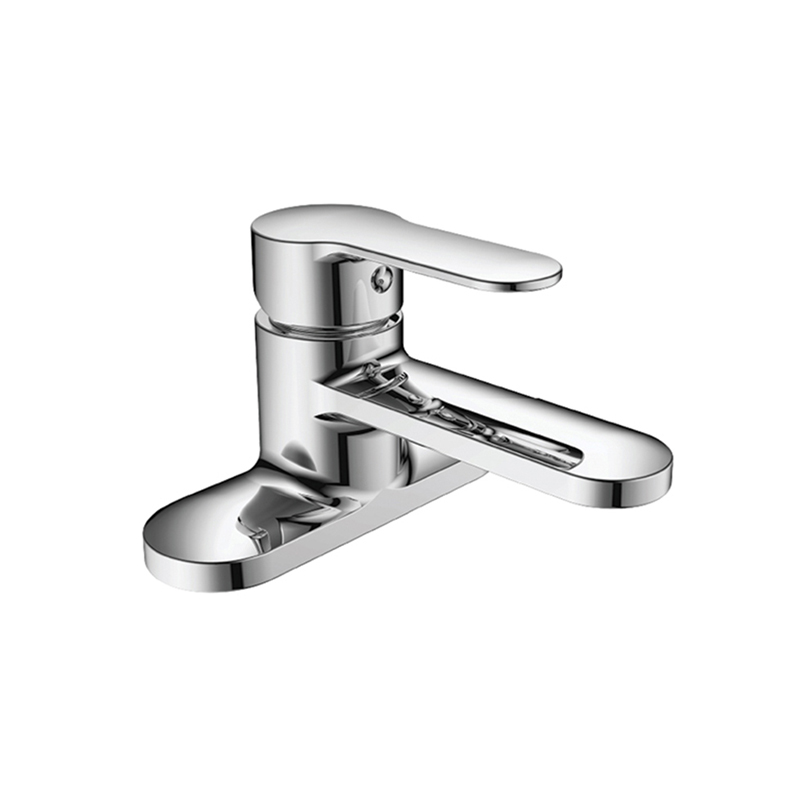 Vòi chậu lavabo nóng lạnh màu chrome Basic BW-47001 - Image 3
