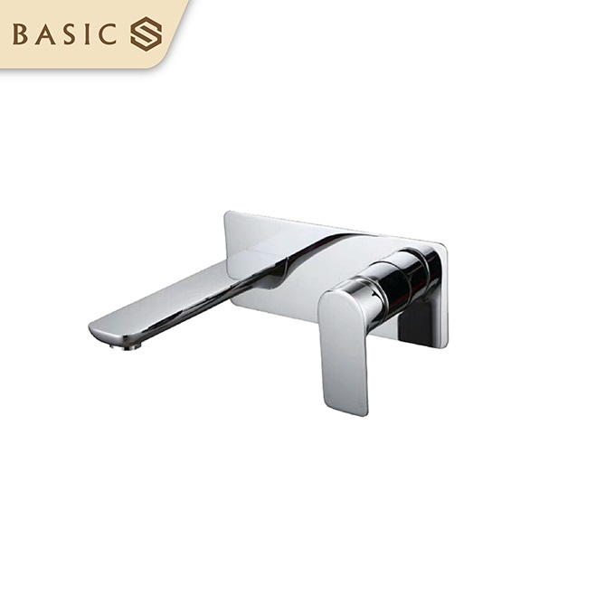 Vòi chậu lavabo nóng lạnh màu Titan Basic BW-47001GM - Image 6
