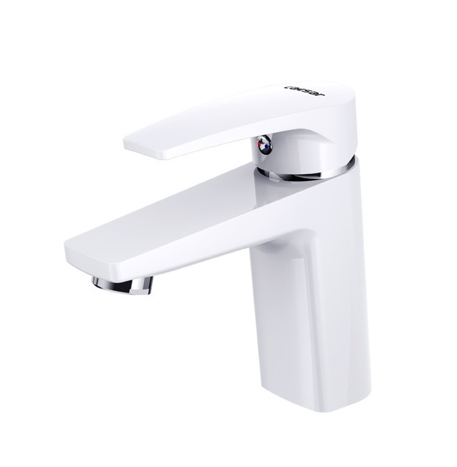Vòi chậu lavabo nóng lạnh màu trắng Caesar B390CWU