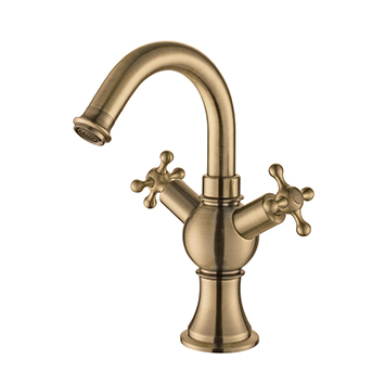 Vòi chậu lavabo nóng lạnh màu vàng Elimen G1117607 - Image 5