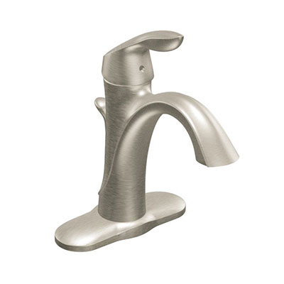 Vòi chậu lavabo nóng lạnh màu vàng MOEN Duna GN54123BZG - Image 3