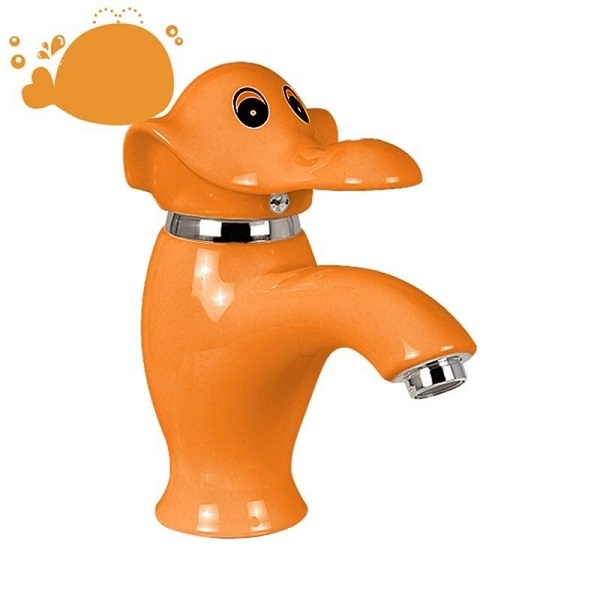 Vòi chậu lavabo trẻ em con voi ngộ nghĩnh màu trắng Miken MKV-097T - Image 3