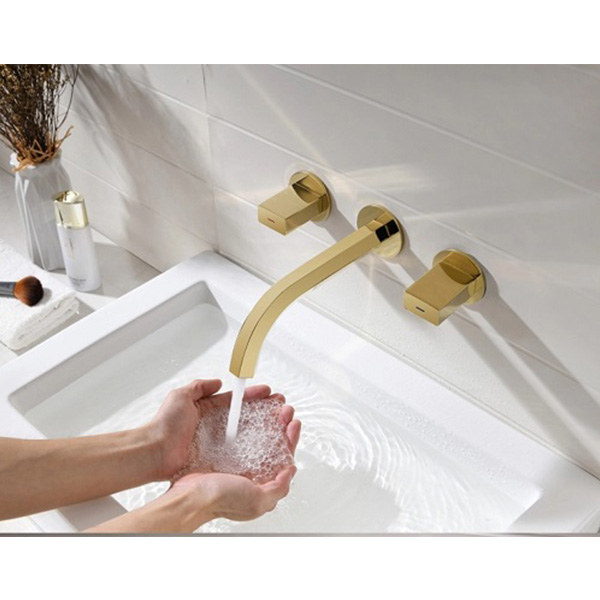 Vòi chậu lavabo, vòi bồn tắm 3 lỗ Miken MK-22027W - Image 4