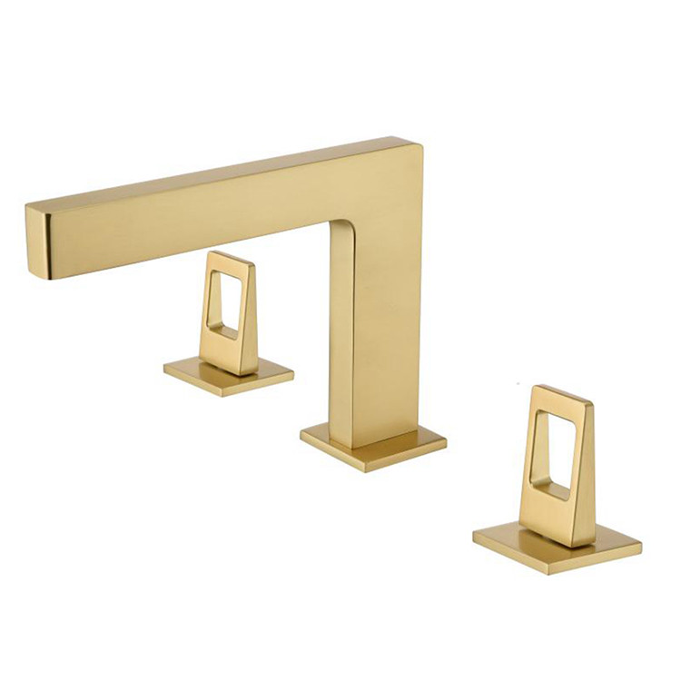 Vòi chậu lavabo, vòi bồn tắm mạ hồng vàng Rose Gold Miken WK-58454 - Image 6
