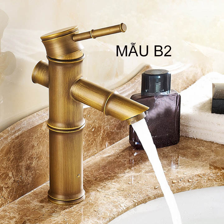 Vòi chậu lavabo, vòi bồn tắm mạ vàng 005 - Image 4