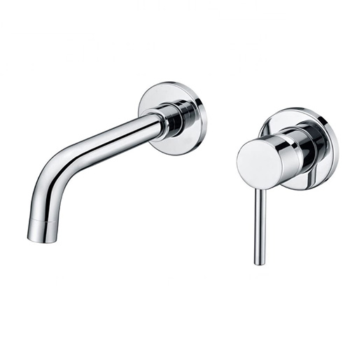 Vòi chậu lavabo, vòi bồn tắm mạ vàng hồng Rose Gold 3 lỗ Miken MK-552RG - Image 5