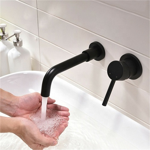 Vòi chậu lavabo, vòi bồn tắm mạ vàng Miken HM-01991M - Image 3