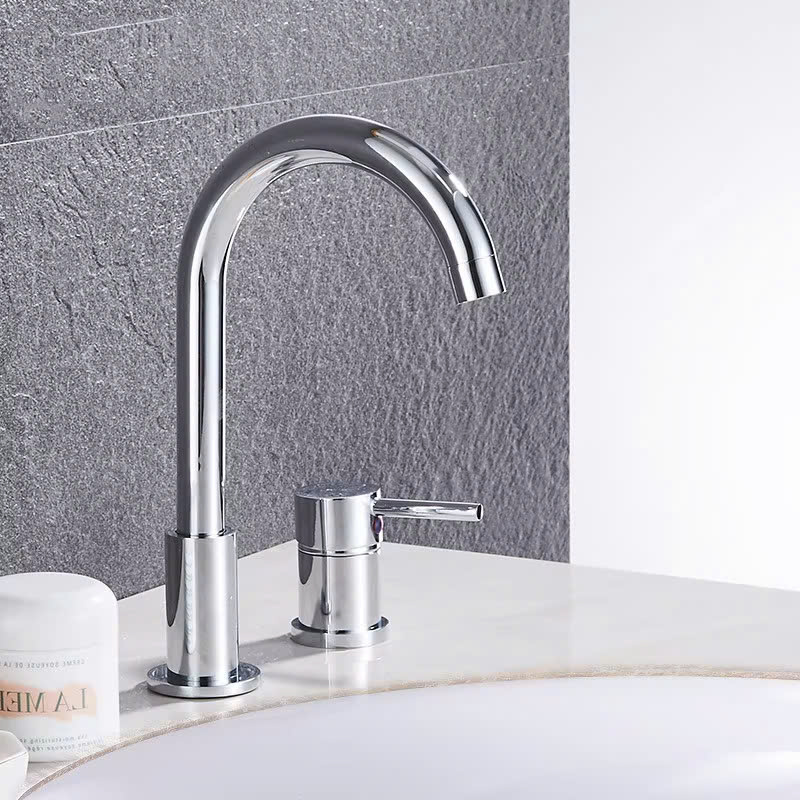 Vòi chậu lavabo, vòi bồn tắm màu đen mờ Miken MKV-9009-B - Image 6