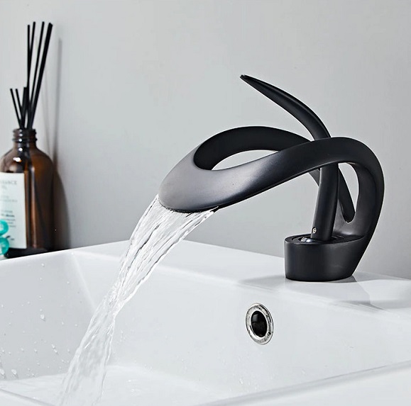 Vòi chậu lavabo, vòi bồn tắm màu vàng 3 lỗ Miken MKV-M2680GN ( Vàng bóng hoặc vàng mờ) - Image 5