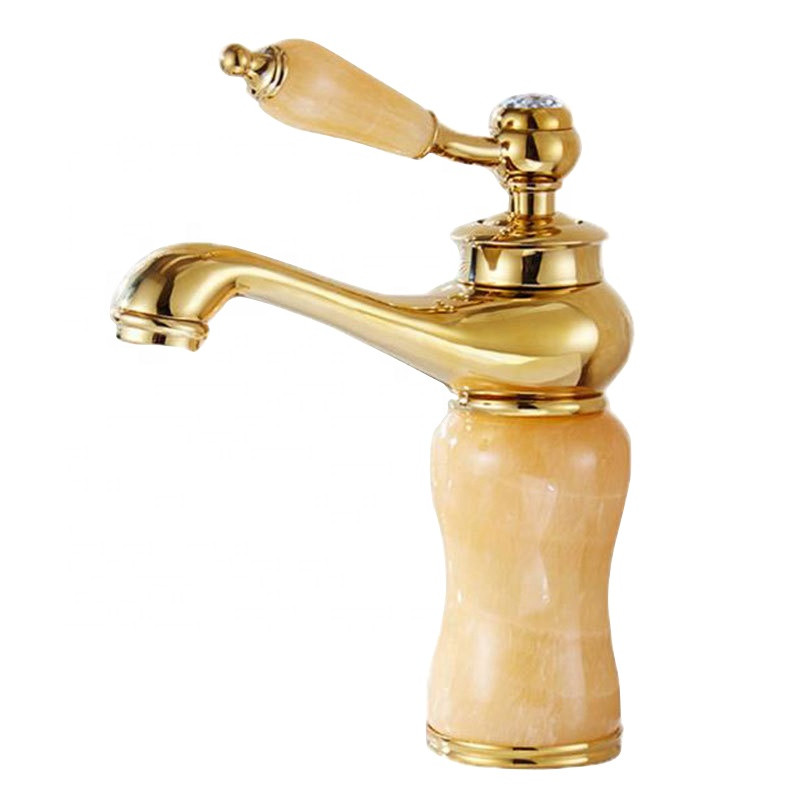 Vòi chậu lavabo, vòi bồn tắm màu vàng 3 lỗ Miken MKV-M2680GN ( Vàng bóng hoặc vàng mờ) - Image 6